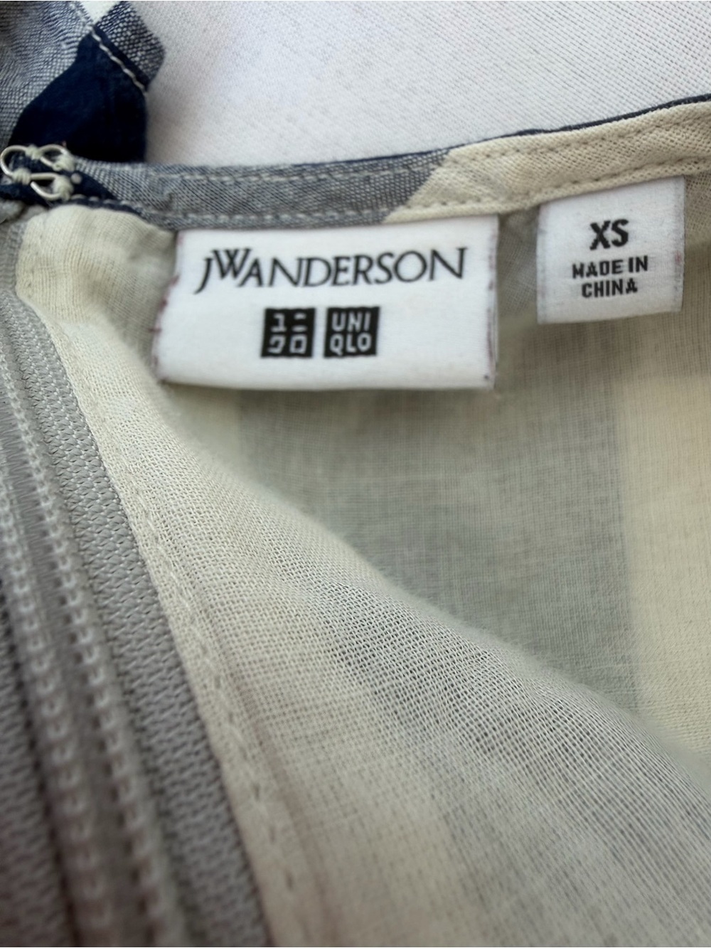 JW Anderson x Uniqlo Gingham Tiered Midi Dress XS - Picture 3 of 6